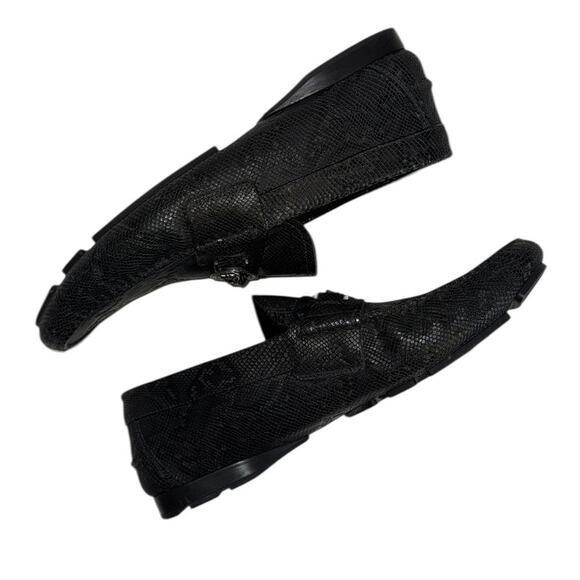 Mens Versace Medusa Black Snakeskin Leather Loafers  EU42 US 9 main image 4